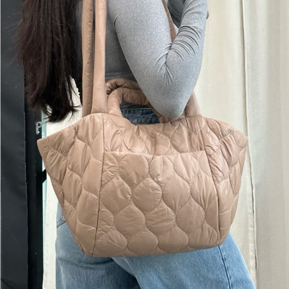 Quilted Tan Women's Bag